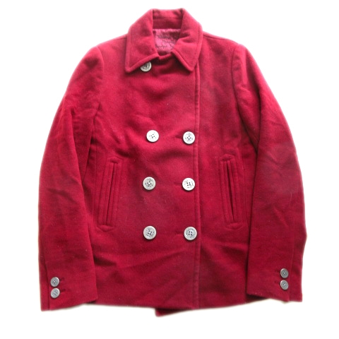 マウジー Moussy ピーコート ジャケット ブルゾン ウール ポリ マリンボタン 1 赤 レディース ３ 026 ベクトルパーク