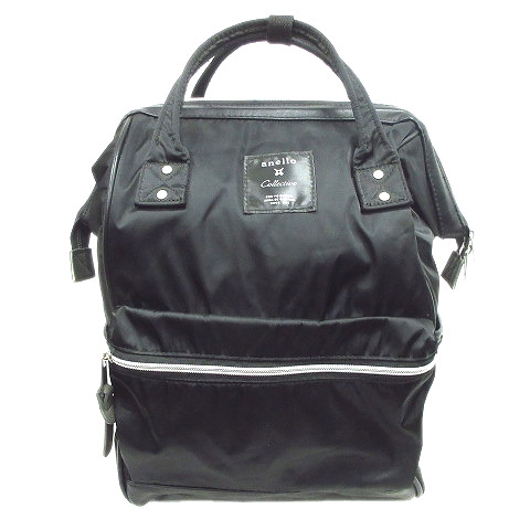 17ss Anello Collective アネロ コレクティブ スクエア リュック バックパック バッグ 鞄 ロゴ 黒 ブラック レディース ３ レディース 026 ベクトルパーク