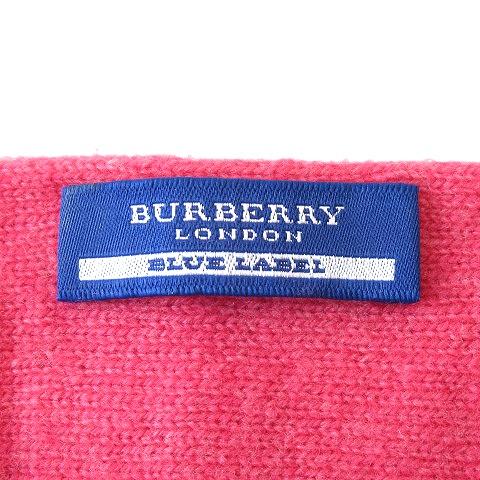 美品 バーバリーブルーレーベル BURBERRY BLUE LABEL ロゴ 刺繍