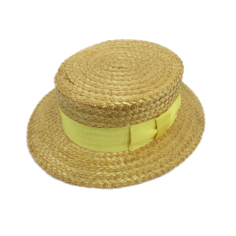未使用品 ダンヒル dunhill カンカン帽 ストローハット 麦わら帽子 