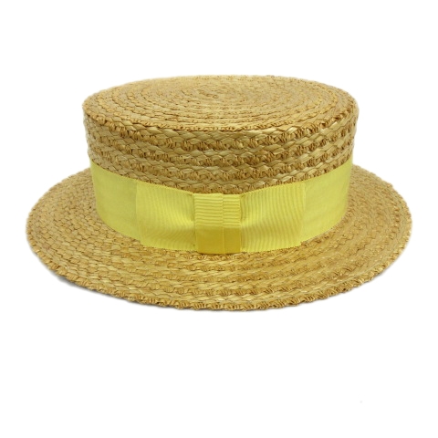 未使用品 ダンヒル dunhill カンカン帽 ストローハット 麦わら帽子 