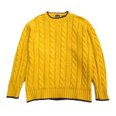 90 S オールドギャップ Old Gap ケーブル ニット セーター カットソー コットン 長袖 Xl 黄 イエロー 90年代 旧タグ メンズ 026 ベクトルパーク 90 S オールドギャップ Old Gap ケーブル ニット セーター カットソー コットン 長袖 Xl 黄 イエロー 90年代 旧タグ メンズ 026 ベクトルパーク