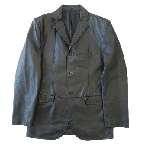 コムサイズム Comme Ca Ism ピッグレザー テーラード ジャケット ブレザー 47 60lo02 サイズl 黒 ブラック メンズ ４ メンズ 026 ベクトルパーク