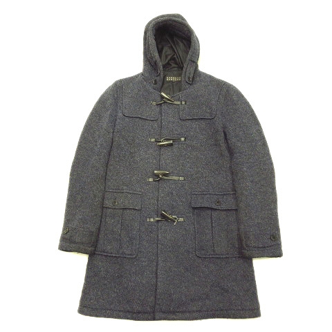 バーニーズニューヨーク Barneys New York ジップアップ ダッフル コート ジャケット ブルゾン アウター 起毛 M 青 ブルー メンズ ４ メンズ 026 ベクトルパーク
