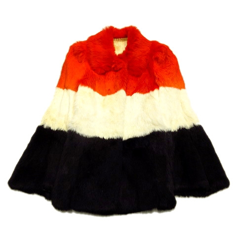 毛皮 ラビット ファー ジャケット ブルゾン アウター 赤 白 黒 レディース ４ レディース 026 ベクトルパーク
