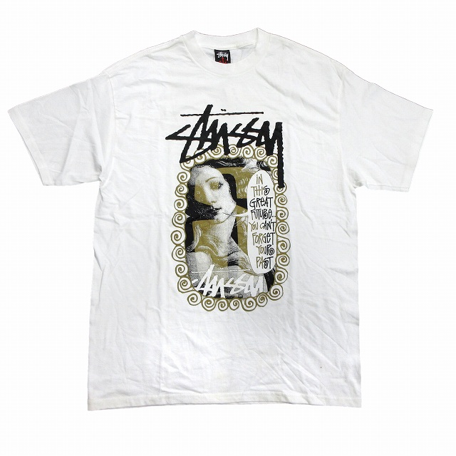 未使用品 ステューシー Stussy ララポート限定 フォト ビーナス サーフ Tシャツ カットソー デッドストック アーカイブ L 白 ホワイト 黒 ゴールド メンズ メンズ 026 ベクトルパーク