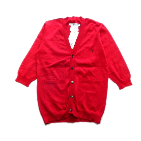 キャサリンハムネットロンドン Katharine Hamnett London カーディガン ニット セーター 七分丈 刺繍 インサイドアウト M 赤 メンズ ５ 026 ベクトルパーク