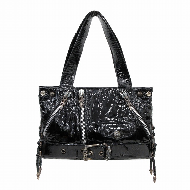 クロムハーツ CHROME HEARTS JJ DEAN SMALL パテント レザー  