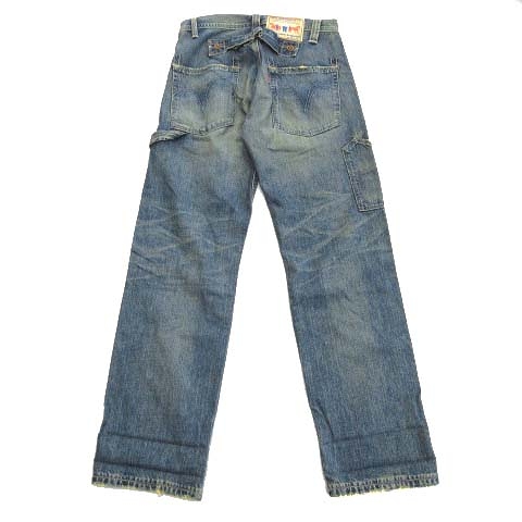 リーバイス Levi S 503 デニム ジーンズ パンツ シンチバックル バックベルト ウォッシュ加工 ストレート 30 32 青 ブルー メンズ ６ 026 ベクトルパーク