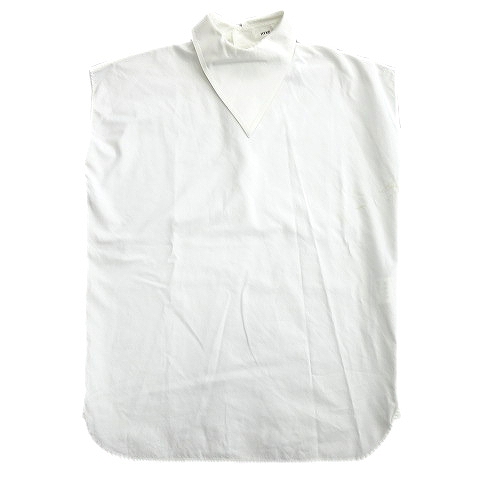 16ss ハイク Hyke プルオーバー シャツ カットソー ブラウス バックボタン 無地 ノースリーブ 161 1 白 ホワイト レディース レディース 026 ベクトルパーク