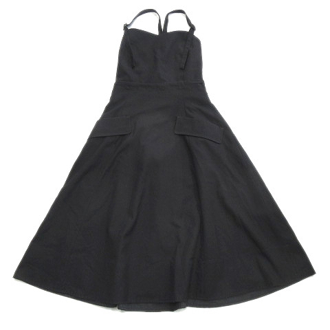 ジルスチュアート Jill Stuart ジャンパー スカート フレア ワンピース ひざ丈 125 S 黒 ブラック レディース ６ レディース 026 ベクトルパーク