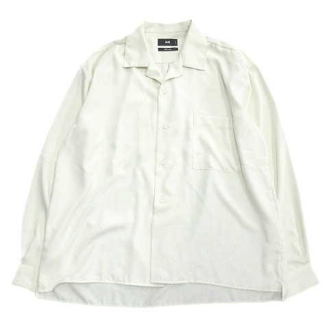 ハレ Hare 開襟 シャツ カットソー ブラウス オーバーサイズ 長袖 Ha0009aa M 白 ホワイト メンズ ７ メンズ 026 ベクトルパーク