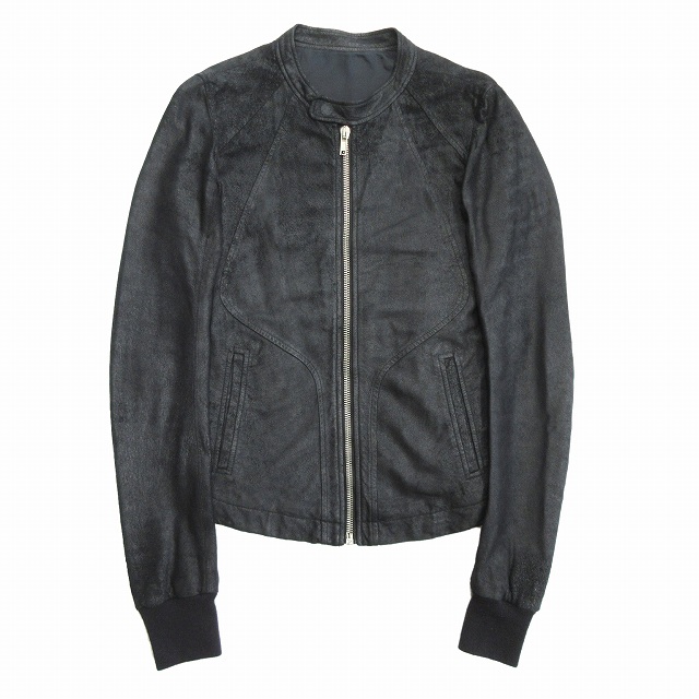 リックオウエンス Rick Owens インターシャ ラムレザー ライダース ジャケット 羊革 シングル クラックレザー Ru8761 Xs 黒 ブラック メンズ 026 ベクトルパーク リックオウエンス Rick Owens インターシャ ラムレザー ライダース ジャケット 羊革 シングル クラックレザー Ru8761 Xs 黒 ブラック メンズ 026 ベクトルパーク
