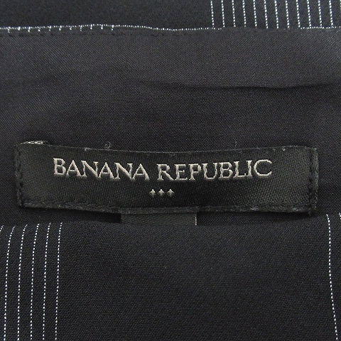 美品 バナナリパブリック Banana Republic チェック ノースリーブ フレア ワンピース カットソー ストレッチ サイドジップ サイズ2 黒 白 レディース ８ レディース 026 ベクトルパーク