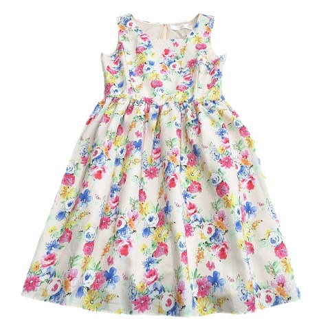 トッコ Tocco 花柄 ノースリーブ フレア ワンピース カットソー ピンク マルチ レディース 026 ベクトルパーク