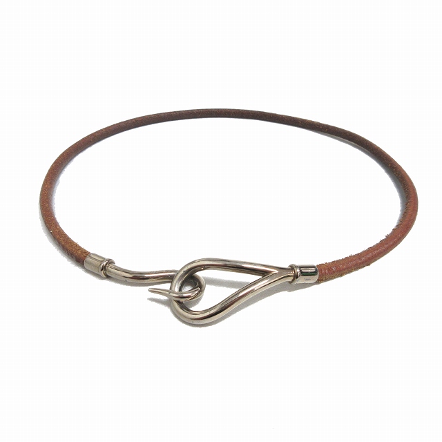エルメス Hermes ジャンボ チョーカー 2連 ブレスレット バングル レザー 革 アクセサリー ジュエリー 茶 ブラウン シルバー レディース メンズ 8 026 ベクトルパーク エルメス Hermes ジャンボ チョーカー 2連 ブレスレット バングル レザー 革 アクセサリー ジュエリー 茶 ブラウン シルバー レディース メンズ 8 026 ベクトルパーク