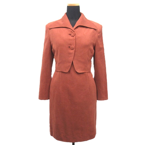 マリクレール Marie Claire フェイクスエード セットアップ ジャケット ワンピース レースアップ 435 Q 7428 サイズ9 茶 ブラウン レディース ９ レディース 026 ベクトルパーク