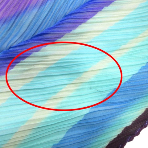 イッセイミヤケ ストール マフラー マルチカラー プリーツプリーズ