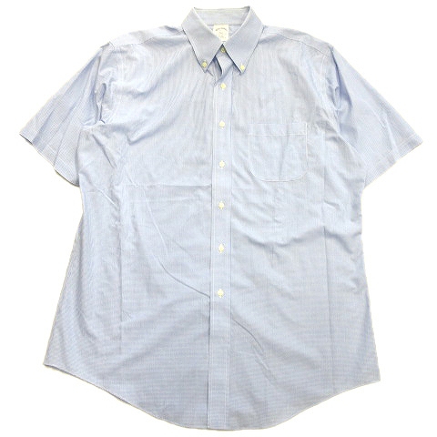 ブルックスブラザーズ Brooks Brothers チェック ボタンダウン ドレス シャツ カットソー 胸ポケット 半袖 サイズ16 5 大きいサイズ 青 ブルー メンズ 11 メンズ 026 ベクトルパーク ブルックスブラザーズ Brooks Brothers チェック ボタンダウン ドレス シャツ カットソー 胸ポケット 半袖 サイズ16 5 大きいサイズ 青 ブルー メンズ 11 メンズ 026 ベクトルパーク