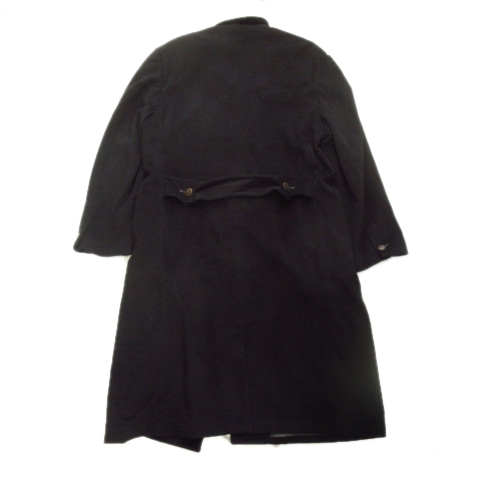 GIANNI VERSACE COUTURE ブラックロングコート　ファー付き GIANNI VERSACE COUTURE ブラックロングコート ファー付き