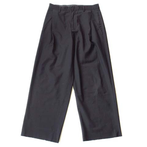 ハレ Hare ワイド テーパード タック パンツ スラックス 無地 M 黒 ブラック メンズ １ メンズ 026 2304 ベクトルパーク