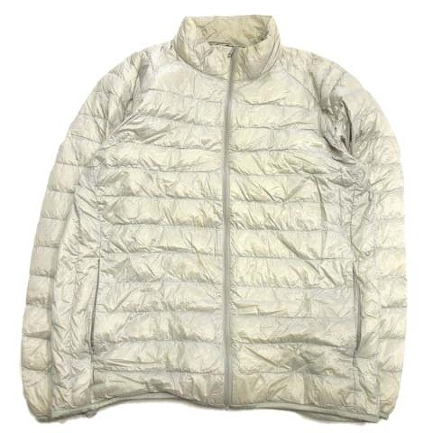 ユニクロ Uniqlo ライト ダウン ジャケット ブルゾン アウター 無地 Xl 大きいサイズ グレー系 メンズ １ メンズ 026 ベクトルパーク
