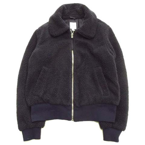 ギャップ Gap ジップアップ ボア ジャケット ブルゾン アウター もこもこ S 紺 ネイビー メンズ 12 メンズ 026 ベクトルパーク