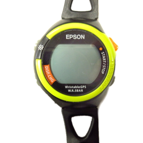 ジャンク エプソン Epson Ss 300g Gpsウォッチ 腕時計 スポーツ クォーツ デジタル 黒 ブラック 黄 メンズ レディース １ 026 ベクトルパーク