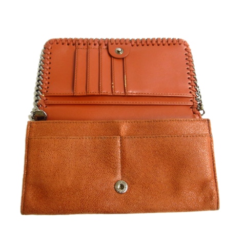 ステラマッカートニー STELLA McCARTNEY ファラベラ 長財布 フラップ ロングウォレット FLAP WALLET ヴィーガンレザー 茶 ブラウン レディース
