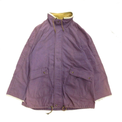 ティンバーランド Timberland Weathergear コート ジャケット ブルゾン レザーパイピング オールド ビンテージ L 紫 パープル メンズ ５ 026 ベクトルパーク