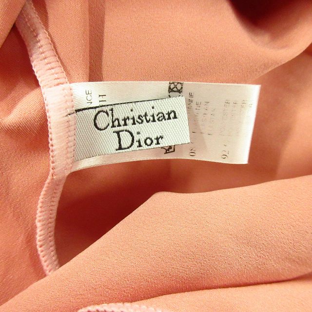 美品 クリスチャンディオール Christian Dior ロゴ ラインストーン 
