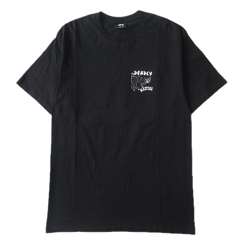 美品 16SS ステューシー STUSSY Deadly Masters ロゴ プリント Tシャツ 