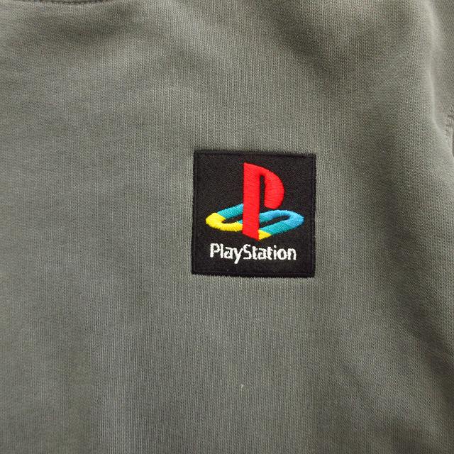 美品 カクタスジャック プレイステーション Cactus Jack By Travis Scott Playstation スウェット トレーナー カットソー プレステ Sony ソニー 刺繍 トラヴィス スコット コラボ S グレー メンズ 026 ベクトルパーク
