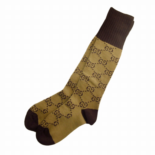 Gucci Ggパターンコットンブレンドソックス Sサイズ