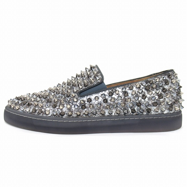 美品 クリスチャンルブタン Christian louboutin Roller Boat Flat Python ローラー ボート スパイク スリッポン スニーカー シューズ 靴 ローカット パイソン スタッズ 1170692 サイズ43 約28cm シルバー メンズ ○7 ※ 026-202207190653 | ベクトルパーク 美品 クリスチャンルブタン Christian louboutin Roller Boat Flat Python ローラー ボート スパイク スリッポン スニーカー シューズ 靴 ローカット パイソン スタッズ 1170692 サイズ43 約28cm シルバー メンズ ○7 ※ 026-202207190653 | ベクトルパーク