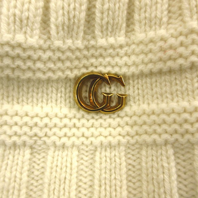 美品 グッチ GUCCI GGマーモント ニット帽 帽子 ワッチ キャップ 