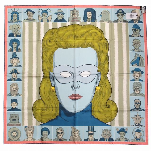 未使用品 21aw エルメス HERMES カレ 90 大判 スカーフ