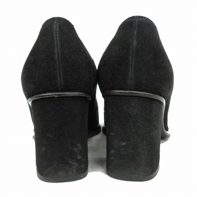 フェンディ FENDI スエード レザー ローファー パンプス チャンキー  