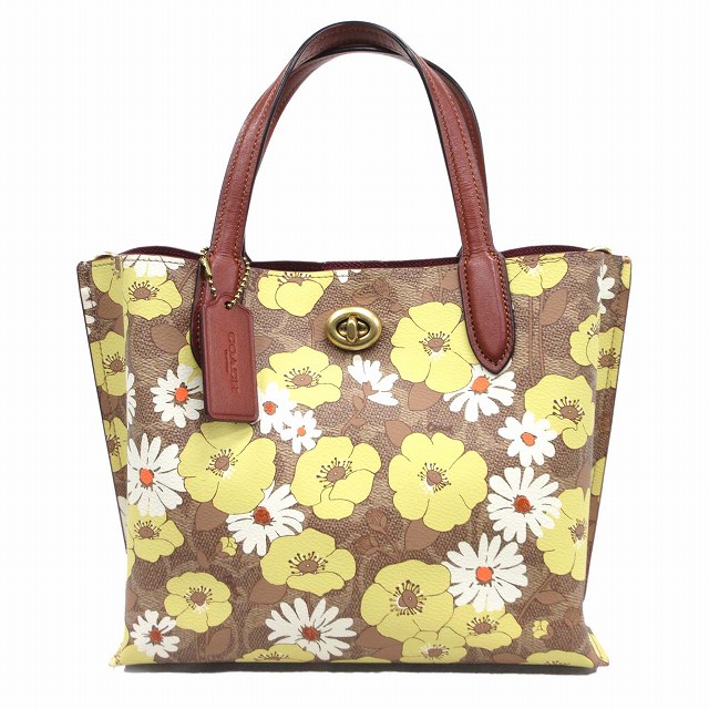 未使用品 コーチ COACH シグネチャー ウィロウ 2way 花柄 フローラル 