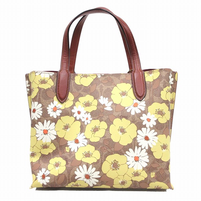 未使用品 コーチ COACH シグネチャー ウィロウ 2way 花柄 フローラル 