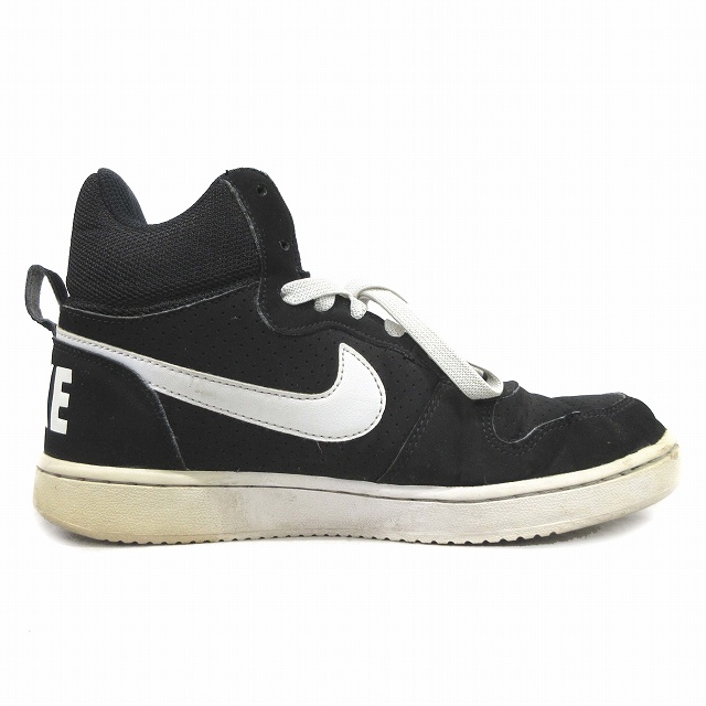 ナイキ Nike コート バーロウ スニーカー シューズ 靴 ハイカット ロゴ 010 23 5cm ブラック ホワイト レディース 11 026 ベクトルパーク