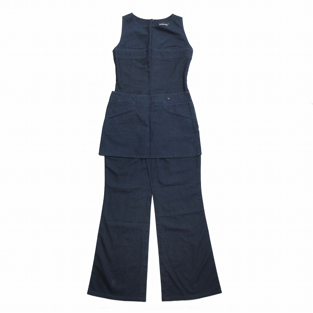 02P シャネル vintage CHANEL 2点セット デニム ジーンズ  