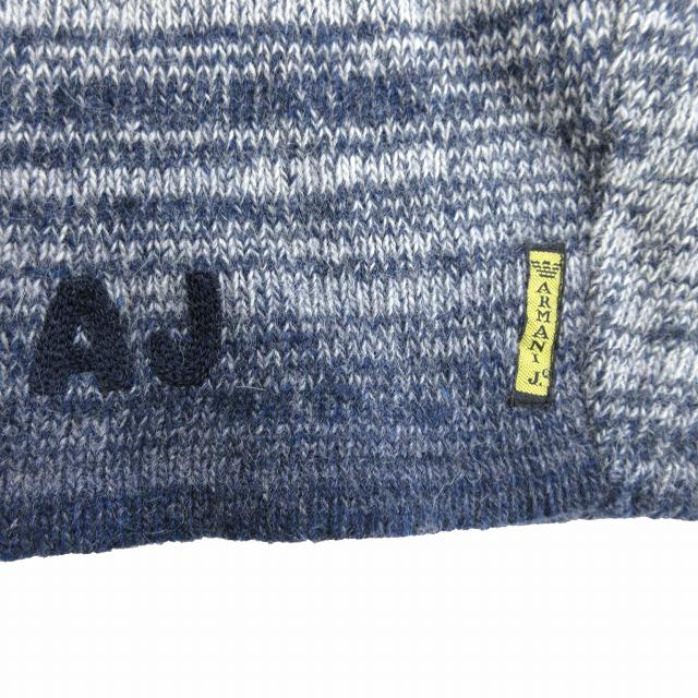Armani Jeans アルマーニジーンズ　ニットセーター　グレー　ネイビー アルマーニ ジーンズ ARMANI JEANS グラデーション メランジ ニット