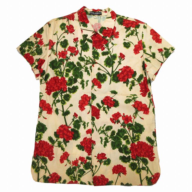 ドルチェ&ガッバーナ ドルガバ DOLCE&GABBANA 花柄 シャツ レギュラー 