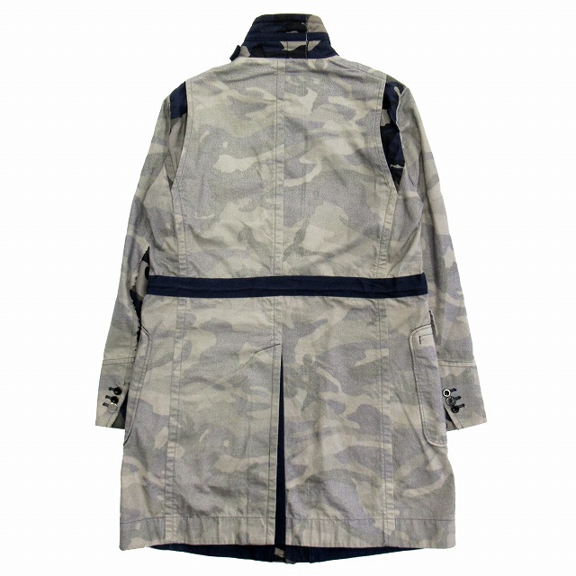 18aw サカイ sacai インサイドアウト ミリタリー カモフラ モッズ  