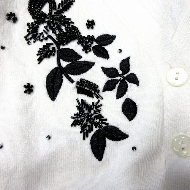 新品タグ付 Apuweiser-riche ビーズ刺繍アンサンブル （ビーズ刺繍の  