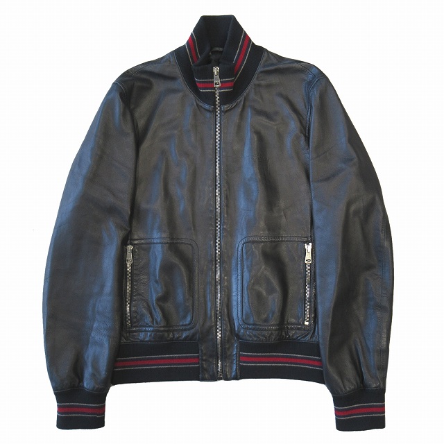 グッチ GUCCI by TOM FORD トムフォード期 レザー ジャケット ブルゾン  