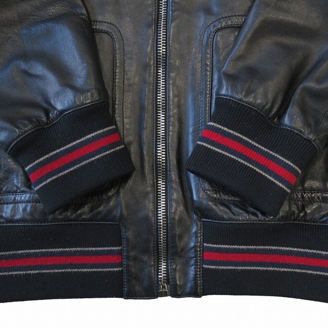グッチ GUCCI by TOM FORD トムフォード期 レザー ジャケット ブルゾン 