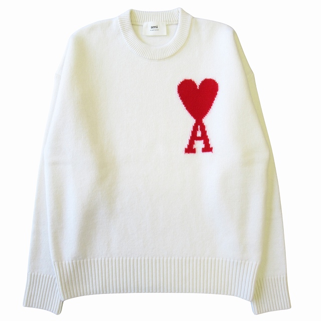 楽天市場】アミパリス ニット AMI PARIS セーター メンズ ロゴ クルー  