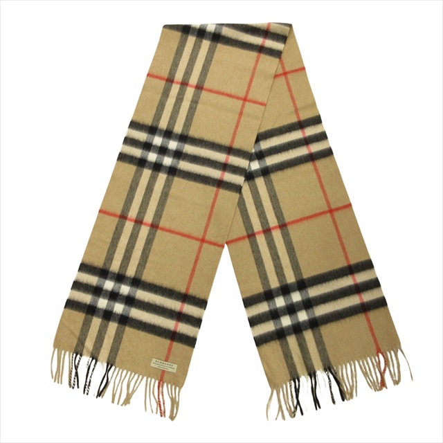 美品 バーバリー BURBERRY カシミヤ100% ノバチェック マフラー  